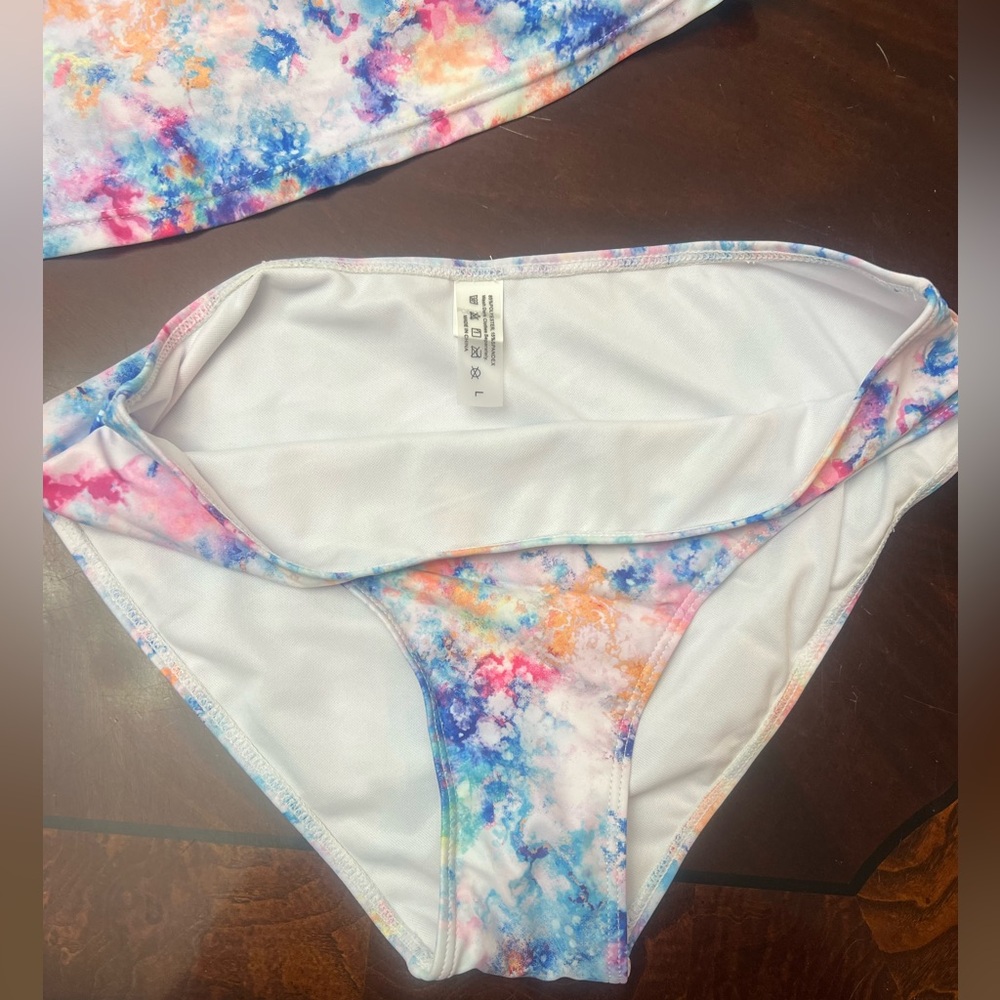 Colorful Tummy Control Tankini - Picture 3 of 8